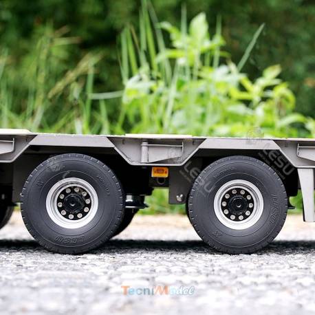 LESU 1/14 3-axle low loader semi-trailer with hydraulic ramps - LESU LS-A0020