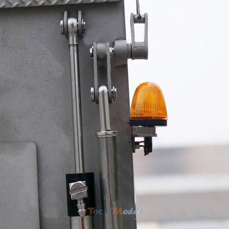 Semi-remorque porte-engin 3 essieux LESU 1/14 avec rampes hydrauliques - LESU LS-A0020