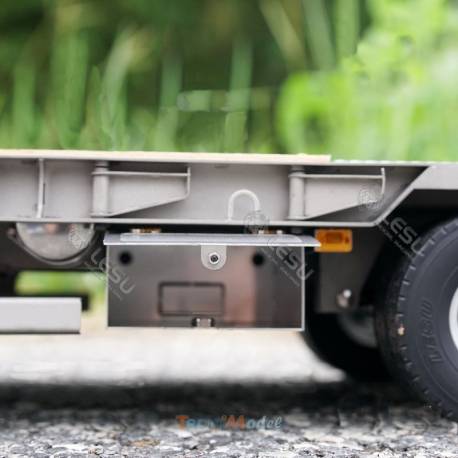 LESU 1/14 3-axle low loader semi-trailer with hydraulic ramps - LESU LS-A0020