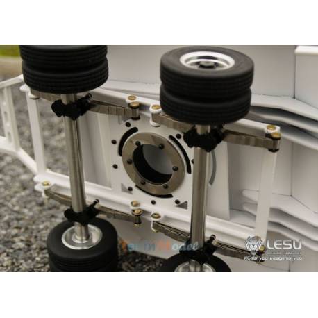 Remorque porte-engin à 5 essieux 1/14 LESU - LESU LS-A0001
