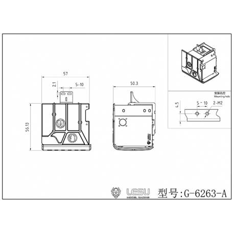 Échappement latéral en métal pour Volvo FE / VM 1/14 - LESU G-6263