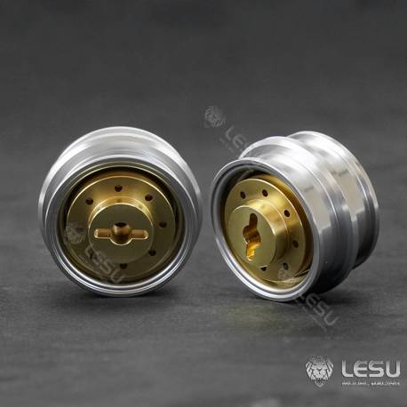 2 aluminum Wheels s for the LT5H LESU mini loader - LESU RD-2014
