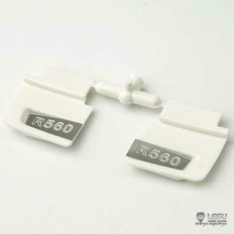 2 Rallonges de déflecteurs pour Scania avec logo R560 - LESU S-1239-R560