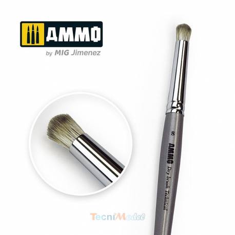 Un pinceau DRYBRUSH Ø8mm n°4 AMIG 8703