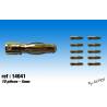 10 Gold connectors Ø 4mm male A2Pro 14041