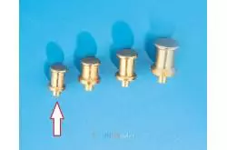 Lots de 10 petits bollards diamètre 3mm hauteur 5mm en laiton