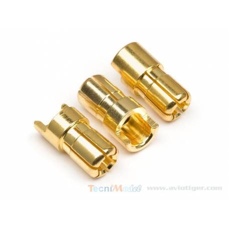 3 Connecteurs OR Ø6mm mâles - HPI Racing 101952