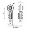 1 Reinforced stainless steel M3 clevis joint LESU AN-0003-1
