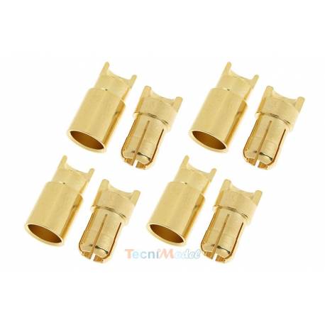 4 Paires de connecteurs OR Ø6mm - GForce GF-1000-007