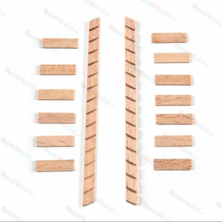 1 Escalier bois 15 x 82mm