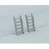 2 Escaliers en métal 22 x 10 mm