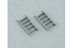 2 Escaliers en métal 22 x 10 mm