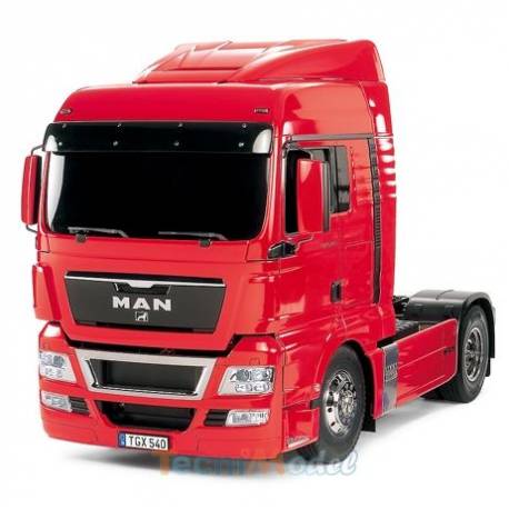 Camion RC Tamiya MAN TGX 18.540 4x2 1/14 - version à monter déjà peint en Rouge Mica (TS-39) Tamiya 56332