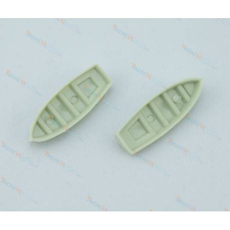 2 Chaloupes 28mm en plastique