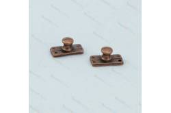 2 Bittes Ø3.8 x 5mm en métal couleur bronze AMATI 4909/03