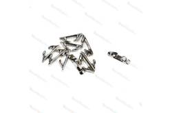 10 Chromium-plated metal 9mm fairleads AMATI 4925/09