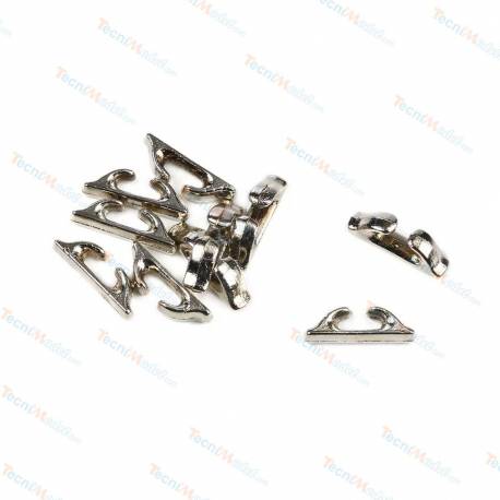 10 Chaumards 12mm en métal chromé AMATI 4925/12