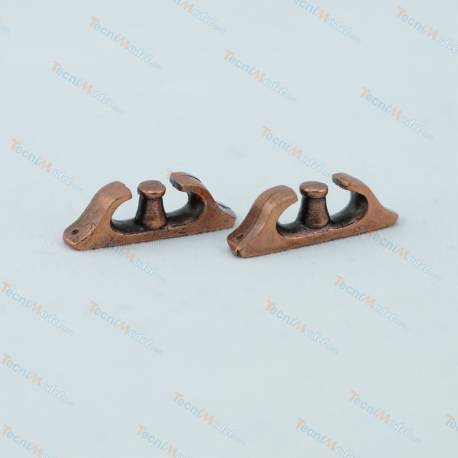2 Chaumards à rouleau 22mm en métal bruni AMATI 4926/22