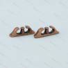 2 Chaumards à rouleau 22mm en métal bruni AMATI 4926/22