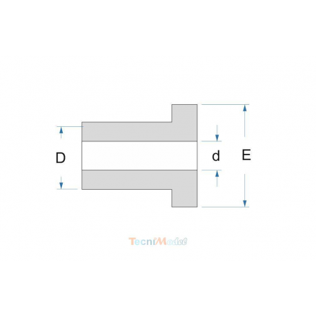 2 Delrin rings ø5xø7x10mm