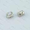 2 Chaumards doubles 10 x 8mm en métal chromé AMATI 4930