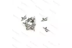 10 taquets 9mm en métal chromé