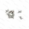 10 taquets 9mm en métal chromé