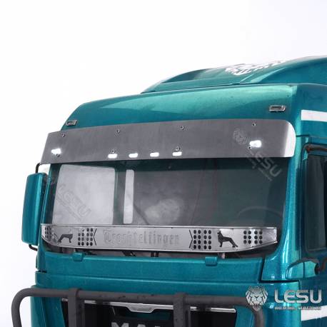 Sun Visor with leds for MAN TGX Tamiya 1/14 (Version A) - LESU S-1304-A
