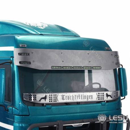 Sun Visor with leds for MAN TGX Tamiya 1/14 (Version C) - LESU S-1304-C