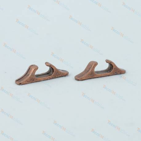 2 Chaumards 20mm en métal bruni AMATI 4922/20