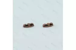 2 AMATI 4923/07 7mm burnished metal roller fairleads