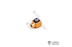 Raccord hydraulique coudé M5 à braser pour tube Ø3mm - LESU Y-1530-C