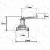 Winch en laiton 13x20mm