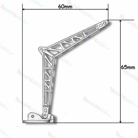 1 Grue de bateau 65mm en métal bruni