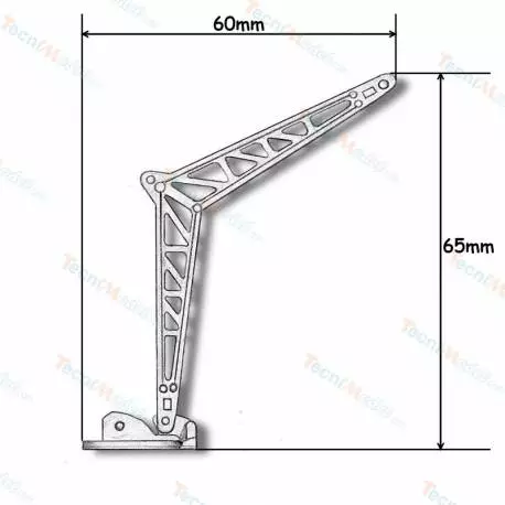 1 Grue de bateau 65mm en métal bruni AMATI 4804