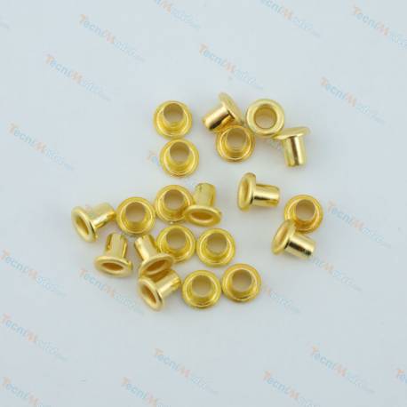 45 Mini Brass Eyelets, Ø2.5mm, ACTM00045
