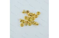 45 Mini Brass Eyelets, Ø2.0mm, ACTM00046