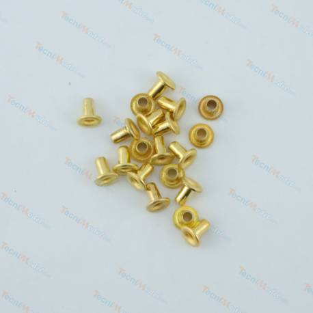 45 Mini Brass Eyelets, Ø1.5mm, ACTM00047