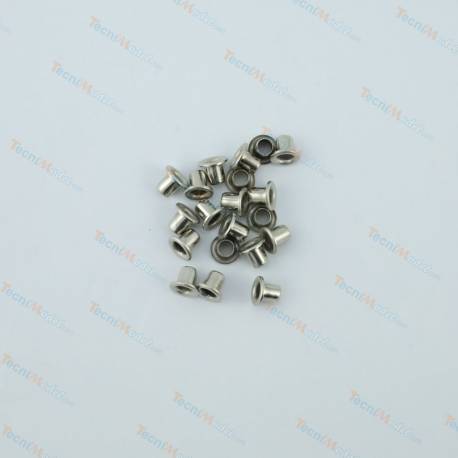 45 Mini eyelets, Ø2.5mm, silver, ACTM00048