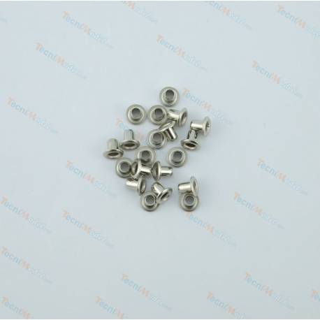 45 Mini eyelets, Ø2.0mm, silver, ACTM00049