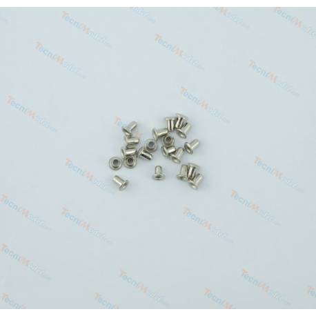 45 Mini eyelets, Ø1.5mm, silver, ACTM00050
