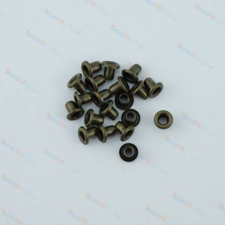 45 Mini eyelets, Ø2.0mm, bronze color, ACTM00052