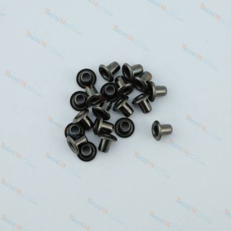 45 Mini Eyelets, Ø2.0mm, Steel Color, ACTM00055
