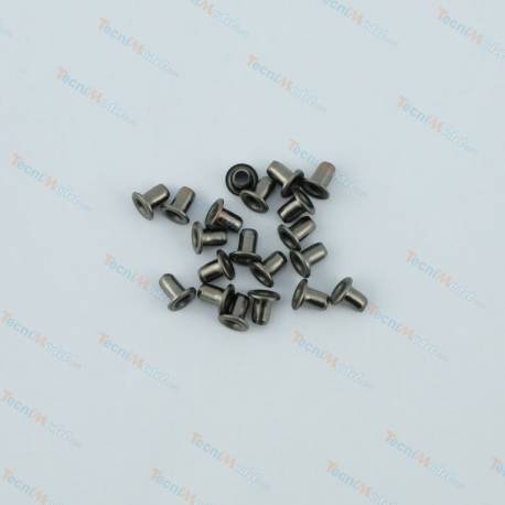 45 Mini Eyelets, Ø1.5mm, Steel Color, ACTM00056