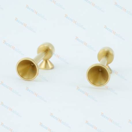2 Trompes en laiton 4 x 11mm Krick 63106