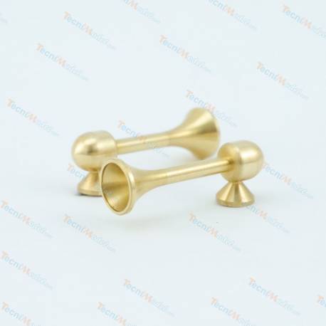 2 Brass trumpets 5x16mm
