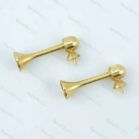 2 Trompes en laiton 5 x 15mm Krick 63107
