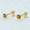 2 Brass trumpets 5x16mm