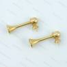 2 Brass trumpets 5x16mm
