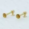 2 Trompes en laiton 7 x 23mm Krick 63109